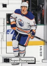2022-23 SP Game Used 2001 Retro Rookies Crossover Dylan Holloway #RC-7 card
