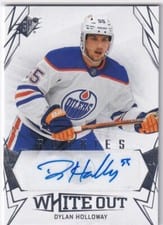2022-23 SPx White Out Rookie Autos Dylan Holloway #WOR-DH card
