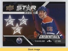 2022-23 Upper Deck Credentials 3rd Star of the Night Rookies Dylan Holloway #3SR-6 card