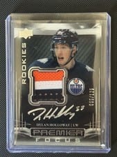 2022-23 Upper Deck Premier Premier Focus Rookies Autograph Patch Dylan Holloway #PFPR-DH card