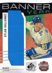 2025-26 SP Game Used 2025 Winter Classic Banner Year Relics Dylan Holloway #BYWC-DH card