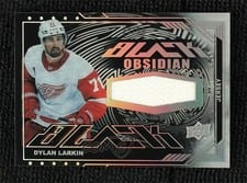 2023-24 SPx UD Black Obsidian Jerseys Dylan Larkin #OJ-DL card