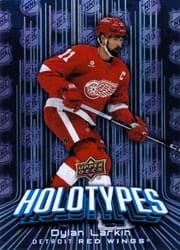 2024-25 Upper Deck Holotypes Dylan Larkin #HT-18 card