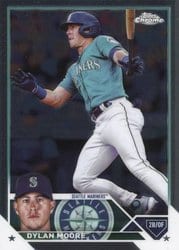 2023 Topps Chrome Update Base Set Dylan Moore #USC179 card