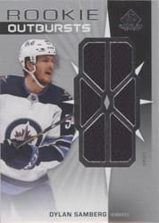 2022-23 SP Game Used Rookie Outbursts Jersey Dylan Samberg #RO-DS card