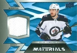 2022-23 Upper Deck Rookie Materials Dylan Samberg #RM-DS card