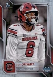 2025 Bowman University Chrome Base Image Variation Refractor Dylan Stewart #SP-12 card