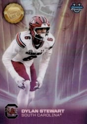 2025 Bowman University Chrome Dean's List Refractor Dylan Stewart #DL-11 card