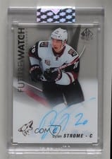 2020-21 Upper Deck Clear Cut Rookie Tribute Autographs Dylan Strome #RT-DS card