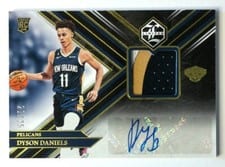 2022-23 Panini Chronicles Limited Rookie Jersey Autographs Dyson Daniels #LRJ-DDA card