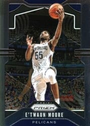 2019-20 Panini Prizm Base Set E'Twaun Moore #174 card