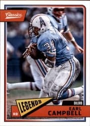2018 Panini Classics Base Set Earl Campbell #192 card