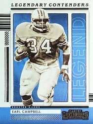 2021 Panini Contenders Legendary Contenders Earl Campbell #LGD-ECA card