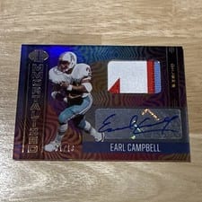 2021 Panini Illusions Immortalized Jersey Autographs Earl Campbell #IJ-EC card