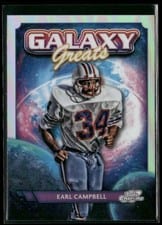 2024 Topps Chrome Cosmic Galaxy Greats Earl Campbell #GG-27 card