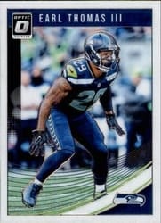 2018 Donruss Optic Base Set Earl Thomas III #91 card