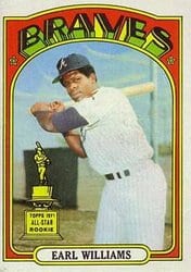 1972 Topps Base Set Earl Williams #380 card