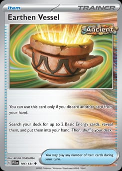 Prismatic Evolutions Earthen Vessel #106 card