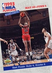 1993-94 Upper Deck Base Set East Finals: Bulls 4, Knicks 2 #190 card