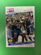 1993-94 Upper Deck Base Set East Semifinals: Knicks 4, Hornets 1 #186 card