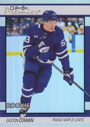 2025-26 O-Pee-Chee OPC Premier Easton Cowan #P-96 card