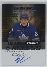 2025-26 Upper Deck Credentials Debut Ticket Access Autographs Easton Cowan #DTA-EC card
