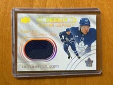 2025-26 Upper Deck UD Debut Game Jersey Easton Cowan #DGJ-EC card