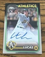 2024 Topps Chrome Rookie Autographs Easton Lucas #RA-EL card