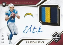 2019 Panini Limited Base Set Easton Stick #127 card