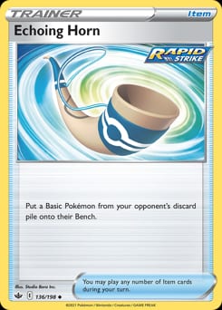 Chilling Reign Echoing Horn #136 card