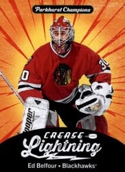 2024-25 Parkhurst Champions Crease Lightning Ed Belfour #CL-29 card