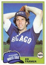 1981 Topps Base Set Ed Farmer #36 card