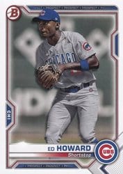 2021 Bowman Prospects Ed Howard #BP-12 card