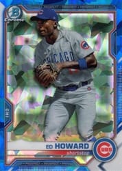 2021 Bowman Sapphire Edition Base Set Ed Howard #BCP-12 card