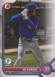 2022 Bowman 1st Edition Base Set Ed Howard #BPPF-64 card