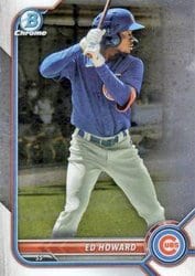 2022 Bowman Chrome Prospects Ed Howard #BCP-64 card