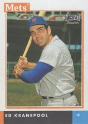 2020 Topps Archives Snapshots Base Set Ed Kranepool #AS-EK card