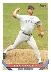 1993 Topps Base Set Ed Nunez #19 card