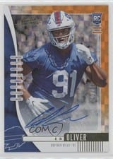 2019 Panini Absolute Ed Oliver Orange Mosaic Autograph #144 card
