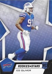 2019 Panini Rookies & Stars Base Set Ed Oliver #198 card