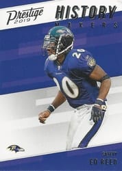 2019 Panini Prestige History Makers Ed Reed #HM-ED card