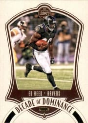 2021 Panini Legacy Decade of Dominance Ed Reed #DD-17 card