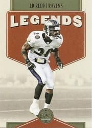 2022 Panini Legacy Base Set Ed Reed #110 card