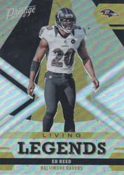 2022 Panini Prestige Living Legends Ed Reed #LL-18 card