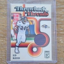 2024 Donruss Elite Throwback Threads Singles Ed Reed #THT-ERE card