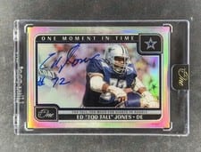 2024 Panini One One Moment in Time Autographs Ed "Too Tall" Jones #397 card