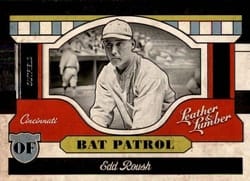 2019 Panini Leather & Lumber Bat Patrol Edd Roush #BP-6 card