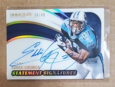2024 Panini Immaculate Collection Statement Signatures Eddie George #6 card