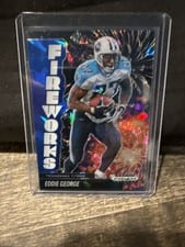 2025 Panini Prizm Black Fireworks Eddie George #24 card