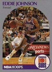 1990-91 Hoops Base Set Eddie Johnson #237 card